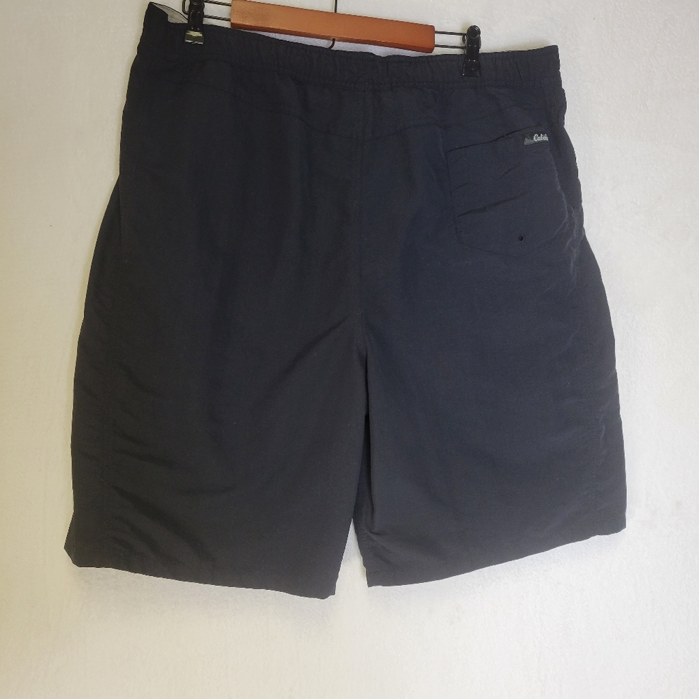 Cabelas Guidewear Cargo Shorts Mens XL Chino Outdoors Dark Blue - Picture 2 of 4